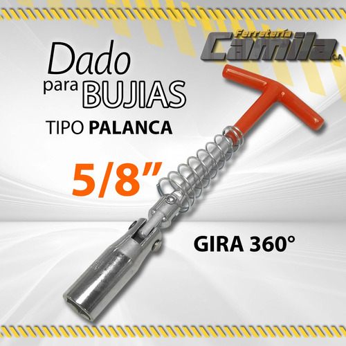 Dado Para Bujias Tipo Palanca 5/8 (130042) / 09887