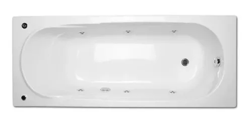 Bañera acrílica rectangular con hidromasaje Basic (A248361001)