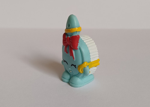 Mini Figura Shopkins Cepillo Curly (Usado)
