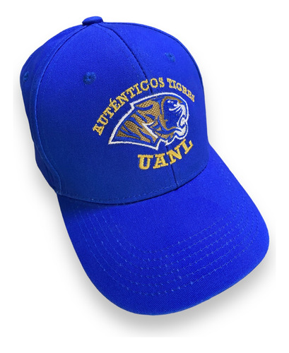 Gorra Auténticos Tigres Azul Rey  Logo Original Bordado