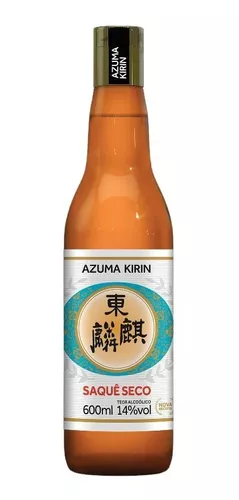 SAQUÊ NACIONAL AZUMA KIRIN SECO - 600ml - Miki Produtos Orientais