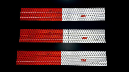 Imagen 8 de 8 de Cintas Reflectivas Magneticas 3m Placas Imantados Para Auto
