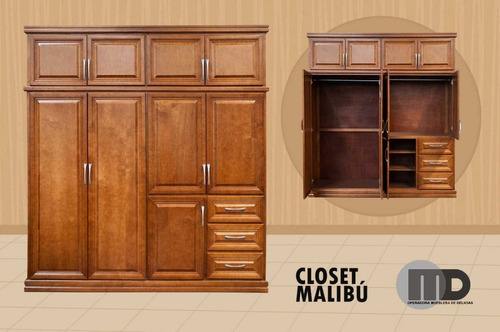 Closet Rome Malibu Nogal 2x2 Mts