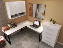 Comprar  2 Mesas Escrivaninha Apoio Estudo Trabalho Notebook Pc