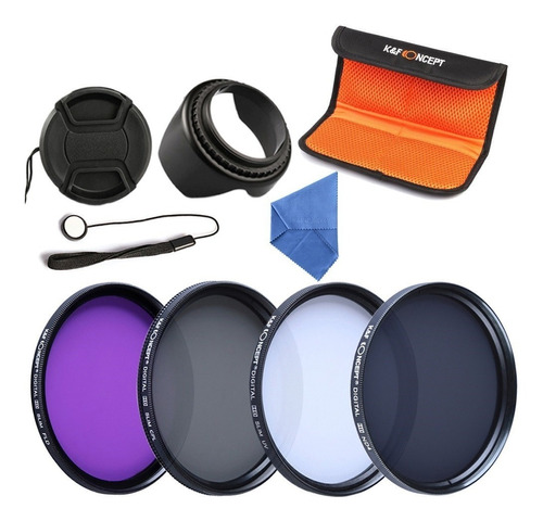 Kit Filtros Uv Cpl Fld Nd4 Canon Rebel T5i T3i 67mm 18-135mm