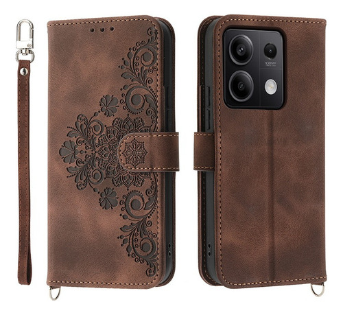 For Xiaomi Redmi Note 13 5g 2 In 1 Wallet Card Case+strap