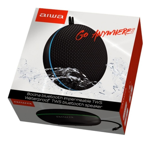 Imagen 3 de 3 de Parlante Aiwa Awf20bt Resistente Agua Ipx4 Portatil