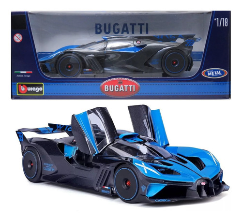 Bburago Bugatti Bolide 1:18 Cor azul
