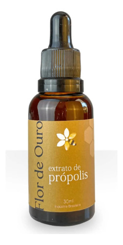 Extrato De Própolis Marrom Flor De Ouro Com 30 Ml