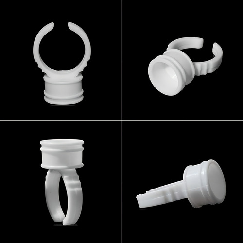 400pcs Anillos De Tatuaje Desechables Anillo Tazas De Pegame