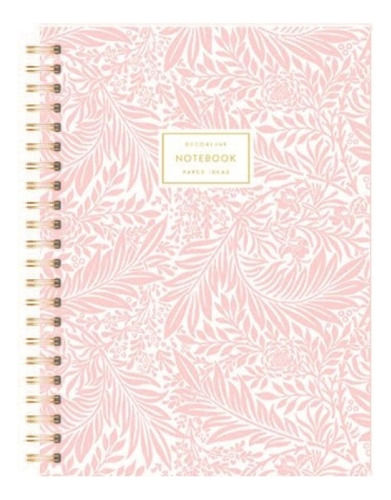 Cuaderno Espiralado A4 Decorline Hoja Rayada Color Negro Hojas