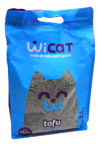 Imagem 5 de 5 de Areia Higienica Para Gatos Wicat Tofu Carvão De Bambu 2,1kg