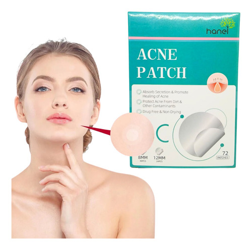 72 Parches Invisibles Cubre Acne Espinillas Granos Facial