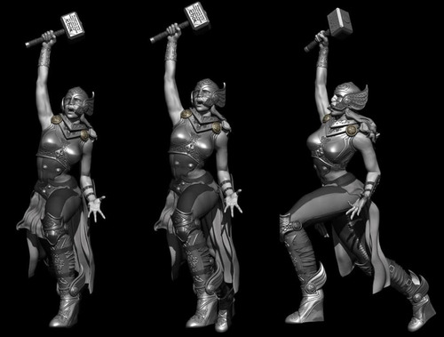 Archivo Stl Impresión 3d - Thor - Lady Thor Jane Foster