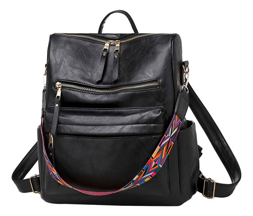 Mochila En Forma De Z Para Mujer, De Piel, Estilo Robo Y Ban