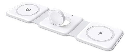 Cargador Inalámbrico Para iPhone Apple Watch AirPods 3 En 1 Magnético 