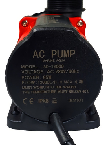Oceantech Ac12000 Bomba Submersa Para Lagos E Aquarios
