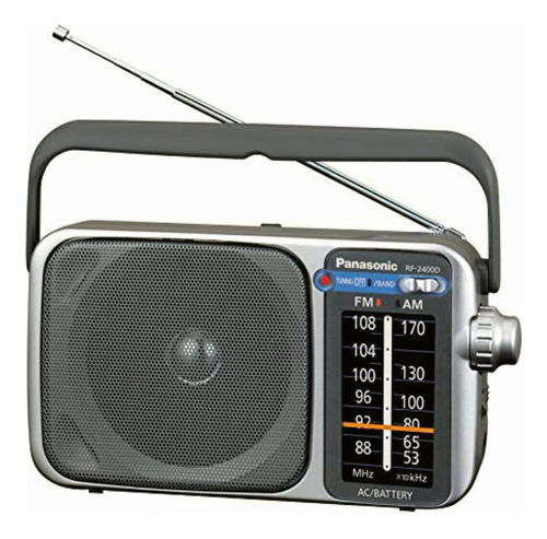 Panasonic Rf-2400 Portátil Negro Radio (portátil, Am, Fm,