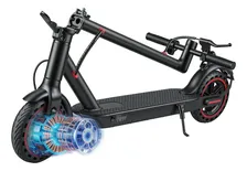 Scooter Eléctrico De Cercanías Control App Faros Delanteros Negro