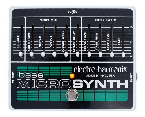 Pedal Efecto Electro Harmonix Bass Microsynth Para Bajo