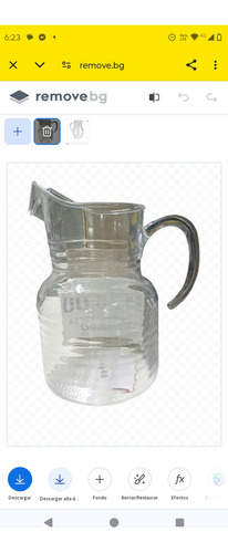 Jarra Para Agua De Policarbonato 3 Litros Libre Bpa 2 Pz Color Transparentes