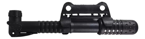 Mini Bomba De Ar Para Bicicleta Com Suporte Para Quadro Cor Preto
