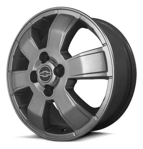 Rodas Chevrolet Montana Sport Kr R15 Aro 15 (jogo) +bicos Cor Grafite Fosco