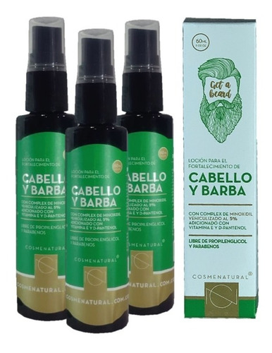 Pack Minoxidil Hombre 5% Barba - mL a $932