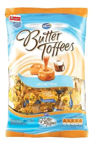 Caramelos Butter Toffees 137u Arcor Leche-ciudad Cotillón