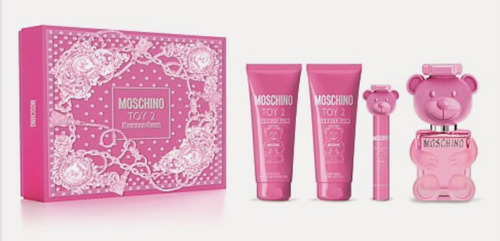 Set Toy 2 Bubble Gum Moschino 4 Piezas