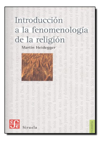 Libro Introduccion A La Fenomenologia D L Religion  De Heide