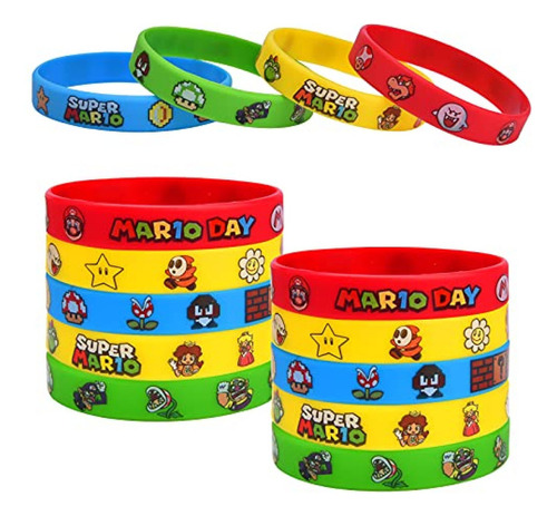 Pulsera De Fiesta Joyet Rekcopu Super Bros Mario Party Favor