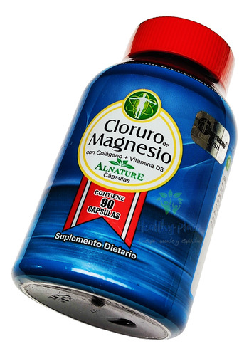 Cloruro De Magnesio Natural 90 Capsulas - Kg a $1