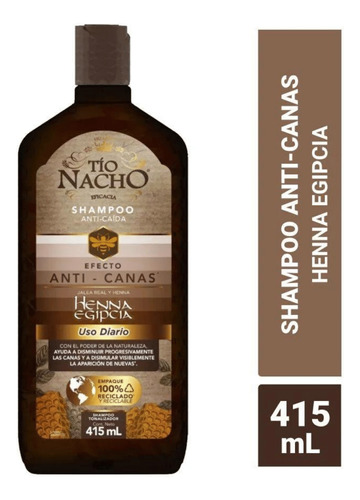 Shampoo  Tio Nacho Anti-canas 415 Ml