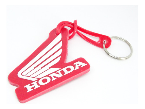 Llavero Para Moto Excelente Calidad En Caucho Con Logo Honda