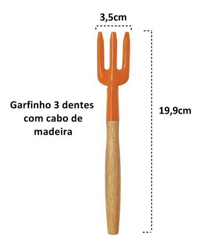 Conjunto Jardinagem Tramontina 5 Peças Pequenos Vasos + Luva
