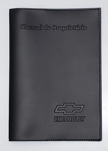 Imagem 2 de 7 de Kit Chevrolet Porta Manual E Porta Documento P Couro Eco