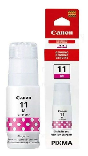 Tinta Para Impresora Canon Gi 11 Magenta G2160 3160 Original