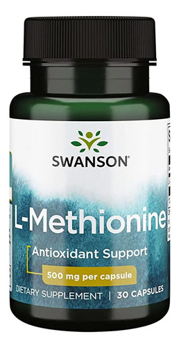 L- Methionine Antioxidante 500mg 30cap Swanson Sin Sabor