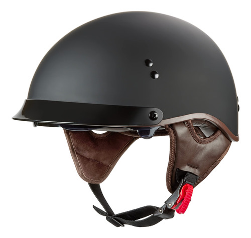 Rapido Medio Casco Para Motocicleta, Visera De Cara Abierta,