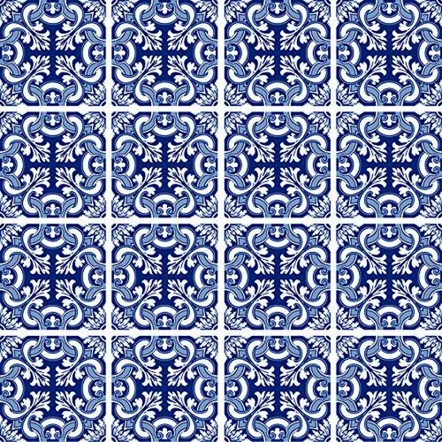 Azulejos Autoadhesivos Estilo Español Portugués - 16 Piezas