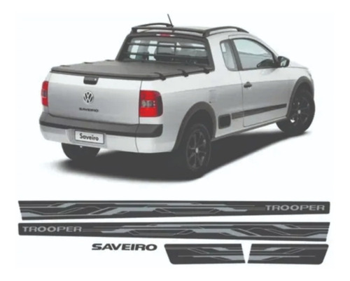 Kit Faixa Adesivo Volkswagen Saveiro Trooper 2012 2013