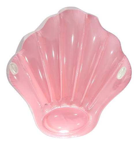Inflable Para Alberca En Forma De Concha Color Rosa 160x160 Rosa