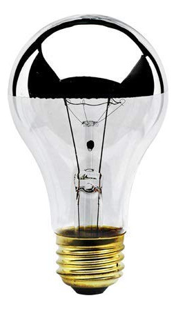 Goodbulb Foco 60 W Incandescente Mitad Cromada A19 Forma E26