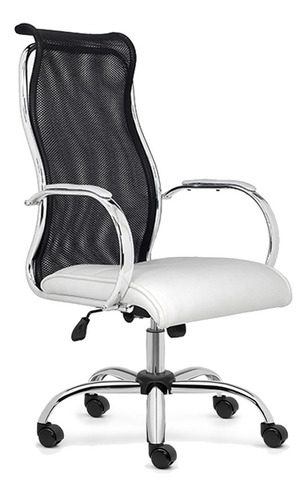 Silla De Oficina Escritorio Con Ruedas Cromada - Jazz 900 Airback