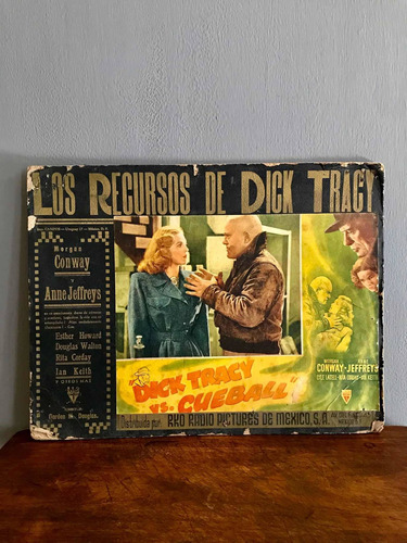 Antiguo Cartel Afiche De Cine Película Dick Tracy Año 1945 !