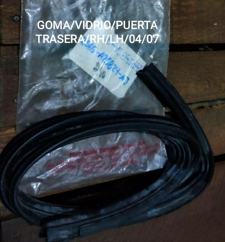 Goma/vidrio/puerta/trasera/rh/lh/04/07/original 