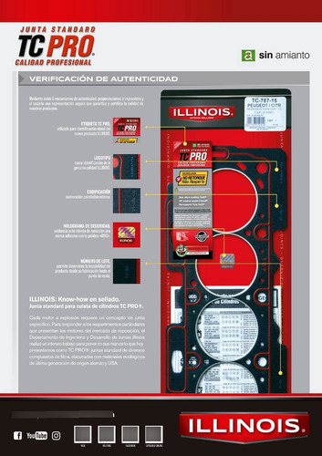 Junta Tapa De Cilindros Peugeot 206 - 1.6 - Tu5jp/j2 (mls)