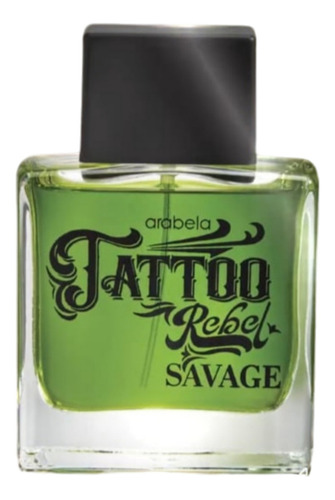 Perfume Para Caballero Tattoo Rebel Savage Arabela Volumen De La Unidad 60 Ml