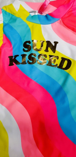 Traje De Baño Bikini Color Arcoiris Sun Kissed Niña Talla 6